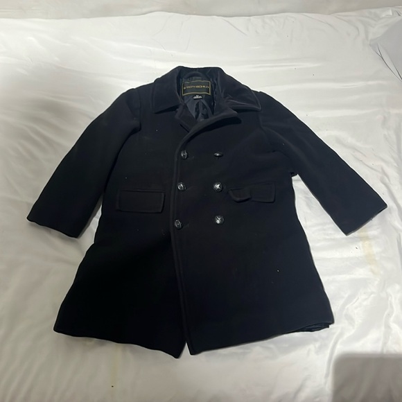 Navy blue Rothschild wool coat for kids, great for the holid - Picture 1 of 2
